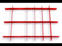 Drawer divider, red - Set, for workshop carts