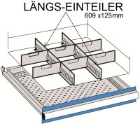 Längs-Einteiler für 609 x 125mm