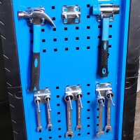 Wall hooks, hook set, tool holder, workshop trolley accessories