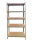 SET 2x Schwerlastregal, 90 x 40 x 180 cm, grau lackiert